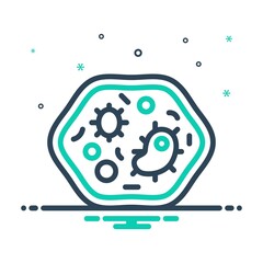 Mix icon for bacterial