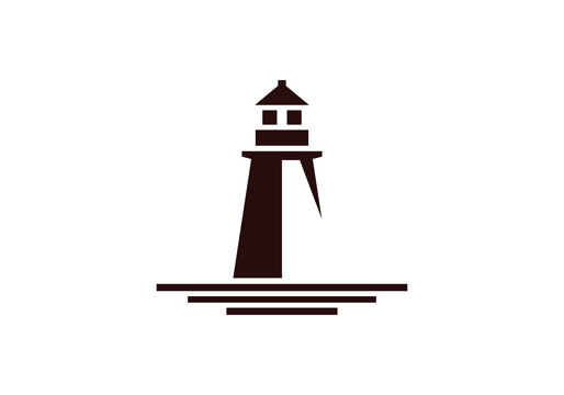 lighthouse simple logo design inspiration