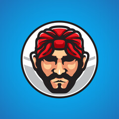 RAPPER E SPORT MASCOT LOGO