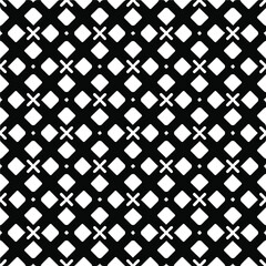 Seamless vector pattern in geometric ornamental style. black and white pattern.Design element for prints, backgrounds, template, web pages and textile pattern. Geometric art.