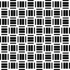 Seamless vector pattern in geometric ornamental style. black and white pattern.Design element for prints, backgrounds, template, web pages and textile pattern. Geometric art.