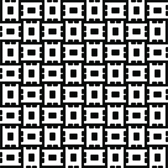 Seamless vector pattern in geometric ornamental style. black and white pattern.Design element for prints, backgrounds, template, web pages and textile pattern. Geometric art.