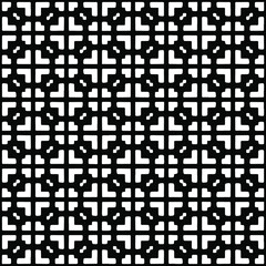 Seamless vector pattern in geometric ornamental style. black and white pattern.Design element for prints, backgrounds, template, web pages and textile pattern. Geometric art.