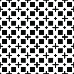 Seamless vector pattern in geometric ornamental style. black and white pattern.Design element for prints, backgrounds, template, web pages and textile pattern. Geometric art.