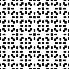 Fototapeta premium Seamless vector pattern in geometric ornamental style. black and white pattern.Design element for prints, backgrounds, template, web pages and textile pattern. Geometric art.