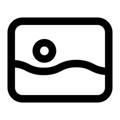 gallery line icon