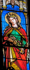 Saint Elisabeth Stained Glass  Saint Perpetue Church Nimes Gard France