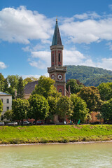 Christ Lutheran Church on the bank of the River Salzach, Salzberg, Austria