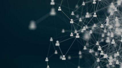 Human skeleton with Coronavirus medical background