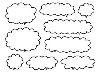 イラスト素材：ふきだし・フレーム・枠