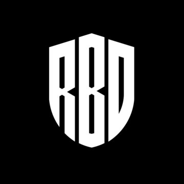 RBD letter logo design. RBD modern letter logo with black background. RBD creative  letter logo. simple and modern letter logo. vector logo modern alphabet font overlap style. Initial letters RBD  