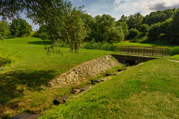 Scenic View of the Park in the Summer