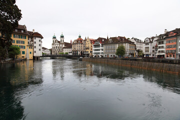 Fototapeta na wymiar views of Lucerene, Switzerland