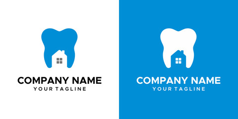 a gear and house themed graphic, on a light blue and white background. vector graphics base.