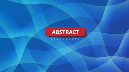 Blue abstract Glowing Geometric Shapes Background vector illustration.