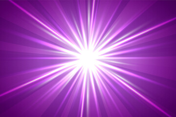紫の放射状背景　Radial abstract ray background