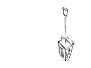 塵取りのペン画イラスト © smile