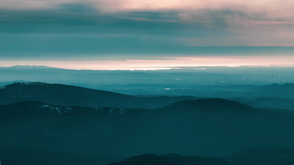 On the Matajur in a winter day