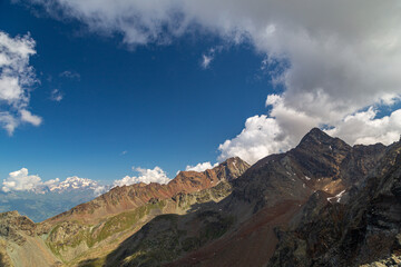 Mountains over the town of Cogne, near Gran Paradiso National Park
