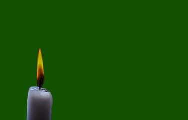 Candle light in darkness as light for life.