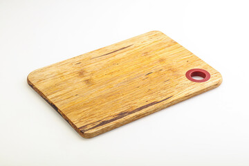 Wooden board for kitchen isolated