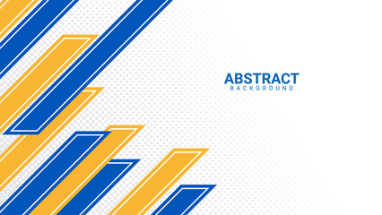geometric abstract background in blue and yellow
