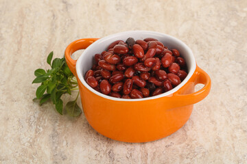 Red kidney bean in the bowl