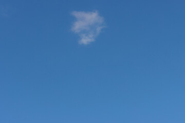 lovely fluffy white clouds in the sky above Sydney NSW Australia at sunset