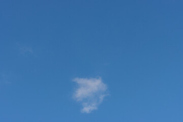 lovely fluffy white clouds in the sky above Sydney NSW Australia at sunset
