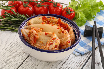 Korean food - spicy Kimchi cabbage