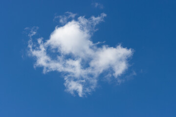 lovely fluffy white clouds in the sky above Sydney NSW Australia at sunset