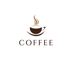 Coffee shop logo design template. Coffee logo design. Cafe logo design. Tea logo design