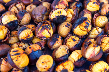 fire cooked chestnuts