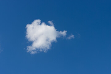 lovely fluffy white clouds in the sky above Sydney NSW Australia at sunset