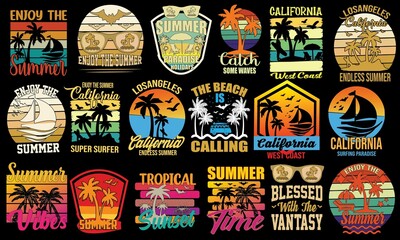 Summer T-Shirt Design Bundle