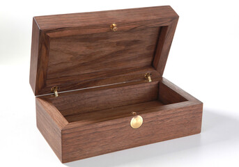 closed wooden box