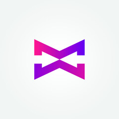 m and w leetr cross mark icon