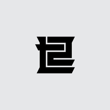 T2 - Vector design element or icon. Monogram or logotype. Letter T and number 2 logo. 2T.