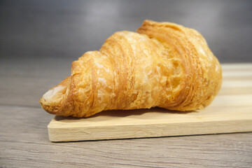 croissant on a table