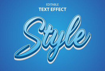 style text effect on blue background for promotion.