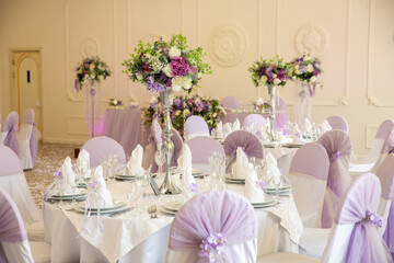 Wedding celebration table decoration 
