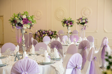 Wedding celebration table decoration 