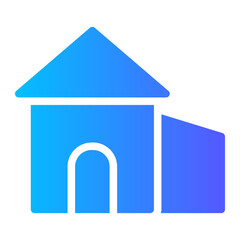farm house gradient icon