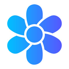 flower gradient icon