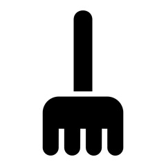 rake glyph icon