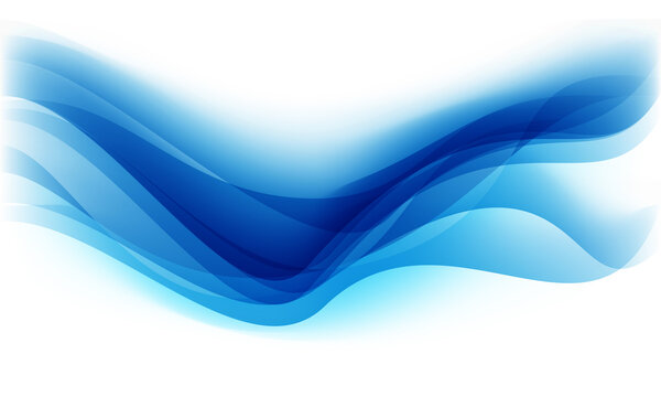 Abstract blue wave curve on white design modern luxury futuristic background vector