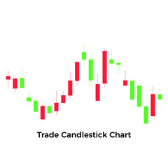 Chart of forex with candles. Graph for financial market. Online analysis for investment. candlestick vector illustration
