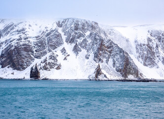 Finnkirka (Finn Church), a sacred sea cliff for the Sami people, fishermen and navigators passing...