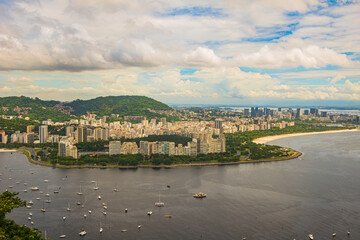 Fototapeta na wymiar Brasilien - Rio de Janeiro von Zuckerhut aus gesehen