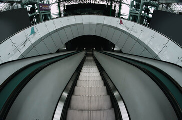 Fototapeta premium Empty airport inside